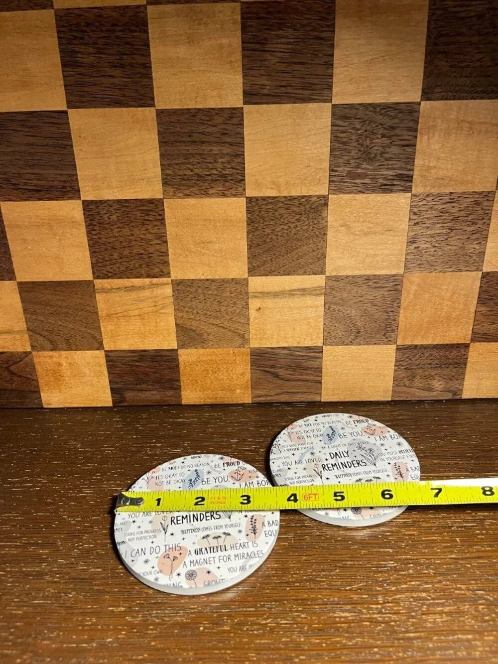 Pair of Daily Reminders Coasters A443